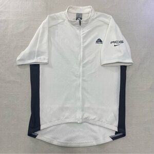 Vintage Nike ACG Sphere Full Zip Shirt Mens Large White Lightweight Comfort Y2K